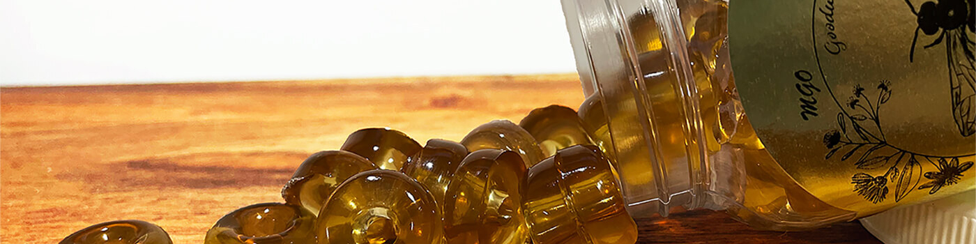 Honey gummies made by Goodwood Produce