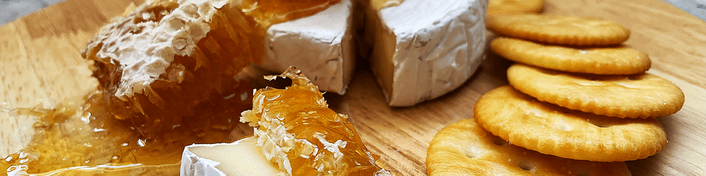 Honey and cheese platter