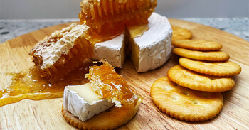 Honey and cheese platter