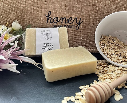 Goodwood Produce's camel milk and MGO honey soap