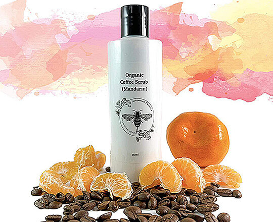 MGO Honey & Camel milk coffee scrub that Goodwood Produce has to offer