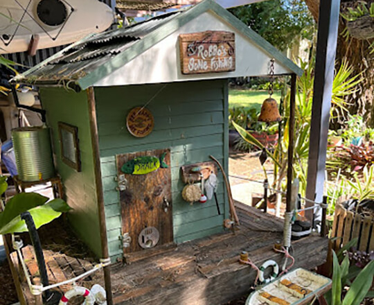 custom fishing shack beehive