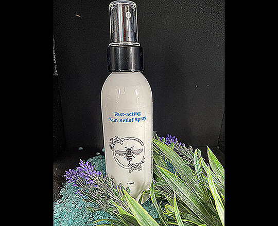 125ml bottle of MGO honey, Camel milk & CBD oil pain relief spray