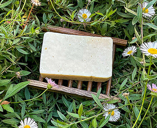 Soap bar on keeper